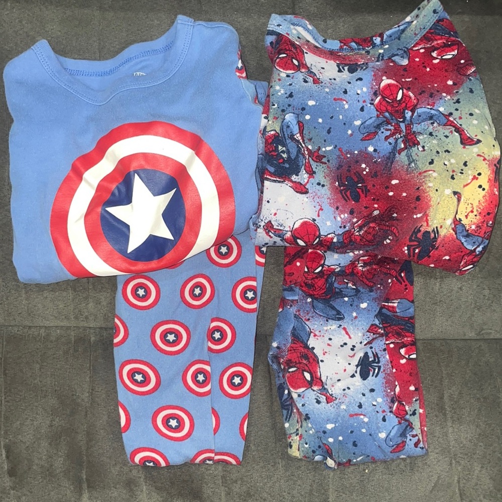 Set of two. Superhero PJs. Organic